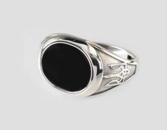 Чоловічий срібний перстень з Гербом України М19 24