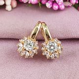 Серьги Xuping медицинское золото позолота 18К А/В 1-4223