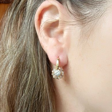 Серьги Xuping медицинское золото позолота 18К А/В 1-4223