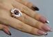 Серебряное кольцо с золотыми вставками 156к 15