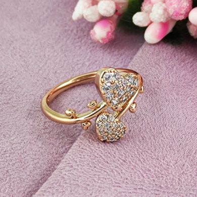 Каблучка Xuping медичне золото позолота 18К А/В 2-1932 фото Каблучка Xuping медичне золото позолота 18К , 17,5