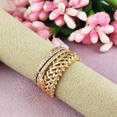 Кольцо Xuping медицинское золото позолота 18К, 19