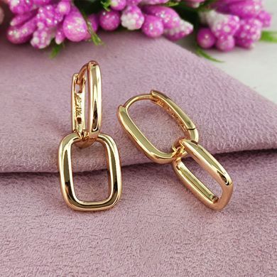 Сережки Xuping медичне золото позолота 18К англійська застібка А/В 1-3820 А/В 1-3820 фото Сережки Xuping медичне золото позолота 18К англійська застібка А/В 1-3820