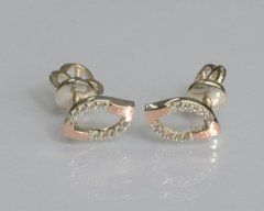 Серьги гвоздики из серебра Вк11