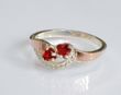 Серебряное кольцо с серцами 112к 22