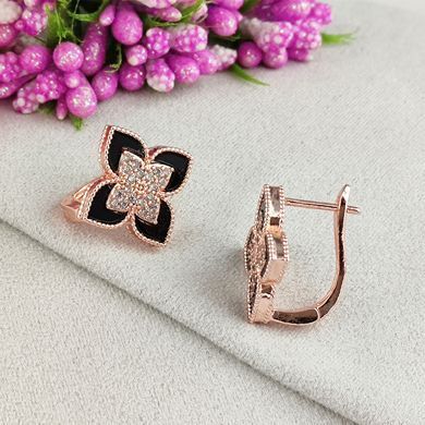 Серьги STAINLESS STEEL медицинская сталь позолота РО английский замок А/В 10-0873