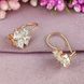 Сережки Xuping Чотирилисник медичне золото позолота 18К А/В 1-4243 А/В 1-4243 фото 2
