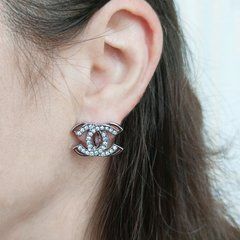 Сережки 1:1 STAINLESS STEEL медична сталь родій А/В 11-0060