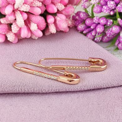 Серьги Xuping Булавки медицинское золото позолота 18К А/В 1-1022