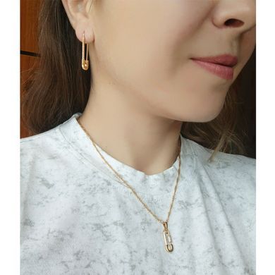 Серьги Xuping Булавки медицинское золото позолота 18К А/В 1-1022