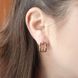 Серьги Xuping медицинское золото позолота 18К английский замок А/В 1-4069