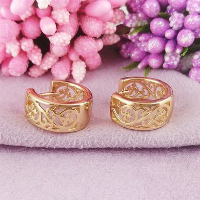 Серьги кольца Xuping Винтаж медицинское золото позолота 18К А/В 1-0400