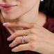 Серебряное кольцо с золотыми вставками 305к 15