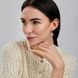 Серебряное кольцо с золотыми вставками 318к 15