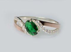 Серебряное кольцо с пластинами золота 208к 22