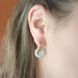 Сережки кільця Xuping медичне золото позолота 18К + родій А/В 1-3449 А/В 1-3449 фото 2