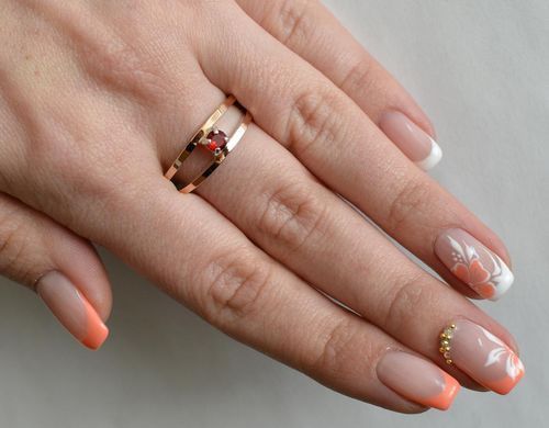 Серебряное кольцо с пластинами из золота 004к 15