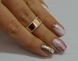 Обручальное кольцо из серебра с золотом Обр24 23