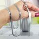 Цепочка/колье STAINLESS STEEL 110/55 см медицинская сталь родий А/В 10-0691