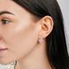 Серебряные серьги с клевером 295c-3