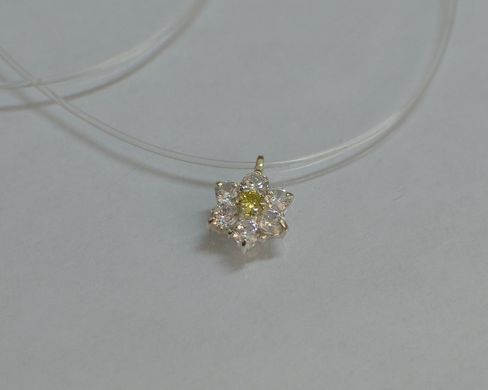 Серебряная подвеска на леске ПЛ-4-35