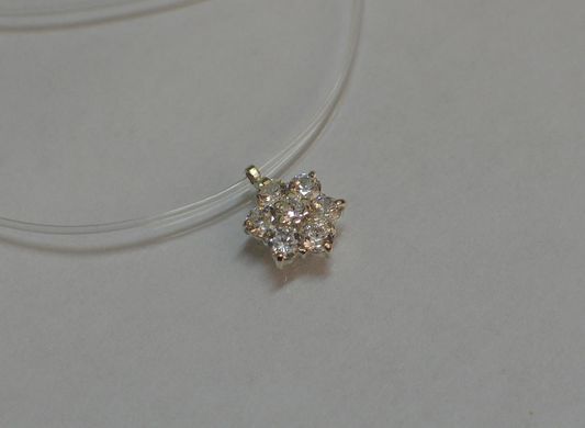 Серебряная подвеска на леске ПЛ-4-35