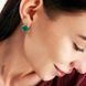 Серебряные серьги с клевером 295c-2