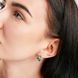 Серебряные серьги с клевером 295c-5