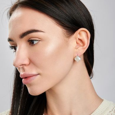 Серебряные серьги с клевером 295c-1