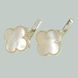 Серебряные серьги с клевером 295c-1