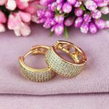 Сережки кільця Xuping медичне золото позолота18К А/В 1-3246