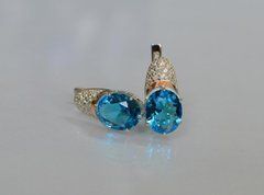 Серебряные серьги 122с