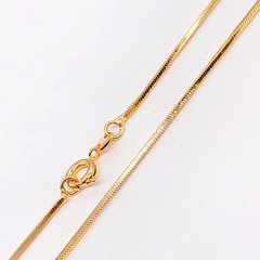 Ланцюжок Xuping 60 см х 1 мм Ювелірний шнур з гранями медичне золото позолота 18К А/В 3-0117