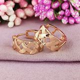 Сережки кільця Xuping медичне золото позолота 18К А/В 1-4304