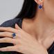 Серебряное кольцо с клевером 295к-6 15