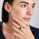 Серебряное кольцо с клевером 295к-6 15