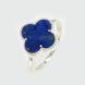 Серебряное кольцо с клевером 295к-6 15