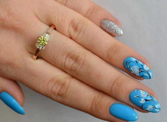 Серебряное кольцо с золотом 137к 15