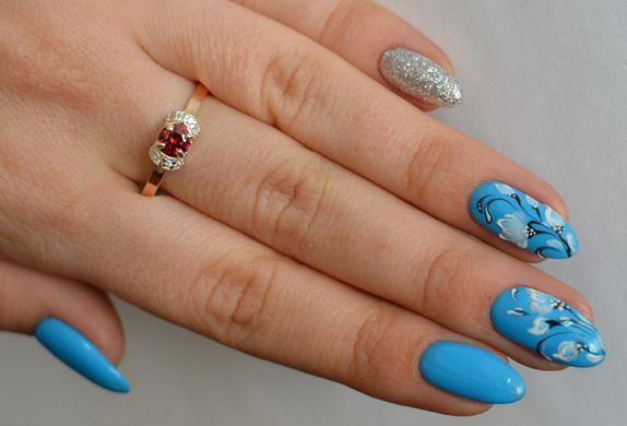 Серебряное кольцо с золотом 137к 15