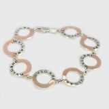Браслет из серебра с золотом (Бр37)
