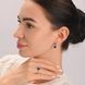 Серебряное кольцо с клевером и золотыми вставками 307к-4 15