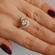 Серебряное кольцо с золотыми вставками 15