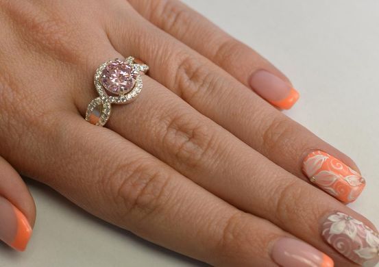 Срібне кільце з золотими пластинками 089к 17 089к фото Срібне кільце з золотими пластинками 089к 17