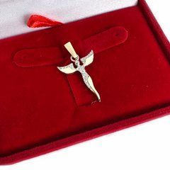 Серебряная подвеска с золотими вставками (1019п)