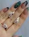 Срібний набір прикрас з пластинами золота 112 15 112 фото 30