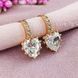 Серьги Xuping медицинское золото позолота 18К А/В 1-3599