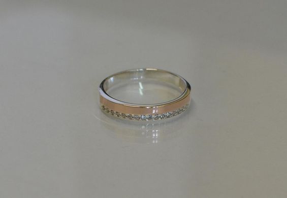 Кольцо из серебра и золота 098к 15