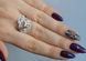 Серебряное кольцо с золотыми вставками 151к 15