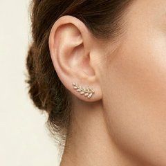 Сережки кафи Xuping медичне золото позолота 18К А/В 1-0185