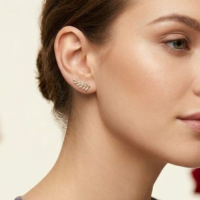 Сережки кафи Xuping медичне золото позолота 18К А/В 1-0185